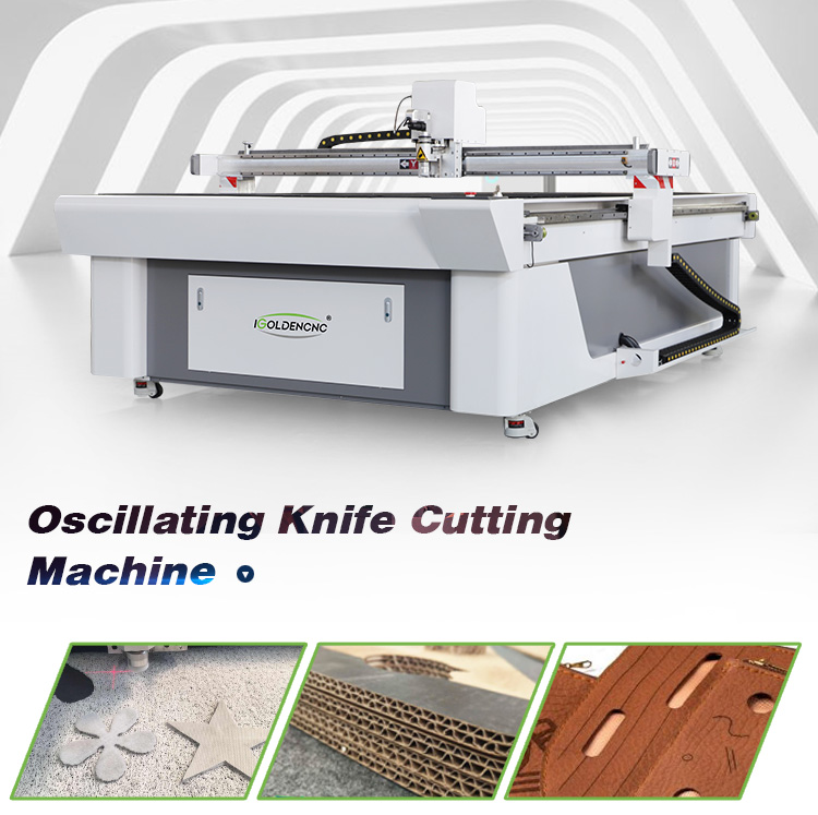CNC lâmina oscilante de couro cortador-vibrando faca máquina de corte